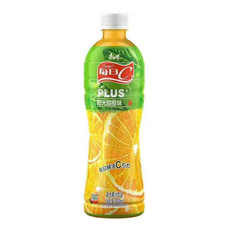 500ml康师傅每日c橙汁水晶葡萄红葡萄 蜂蜜柚子芒果小酪酸梅汤