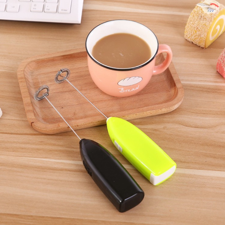 Electric Household Egg Beater Creative Mini Handheld Kitchen Egg Coffee Milk Tea Mini Stainless Steel Blender