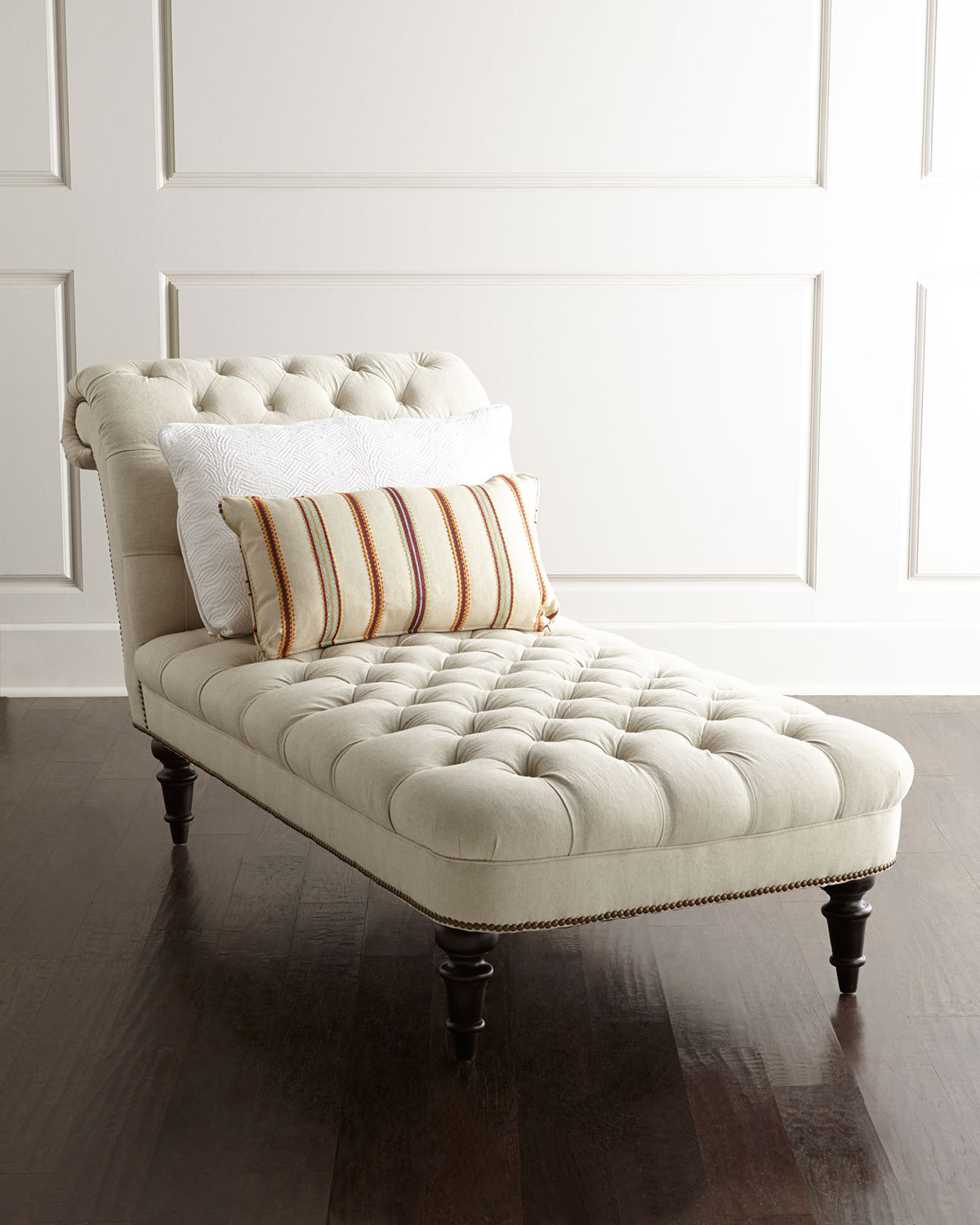 美式乡村布艺实木贵妃椅欧式小户型客厅卧室美人榻新古典休闲躺椅