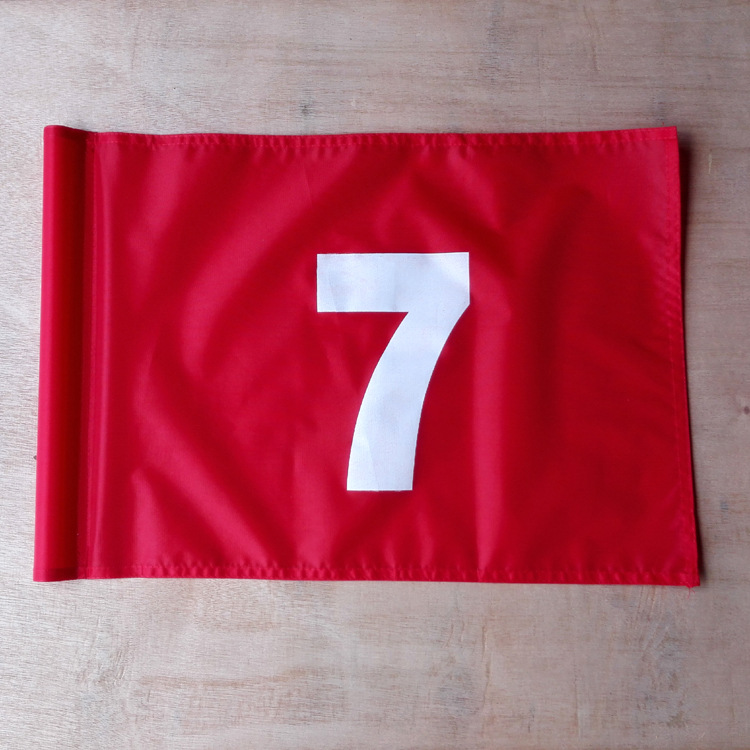 高尔夫数字旗面球会比赛果岭旗套管缝管旗子