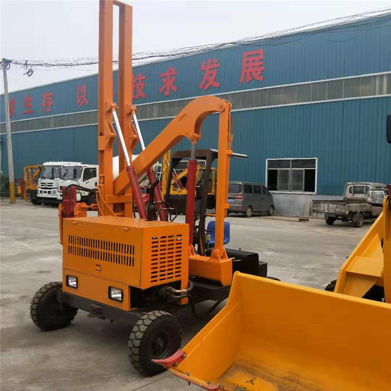 打桩机小型打桩机小型护栏打桩机钻孔打桩一体机价格优惠