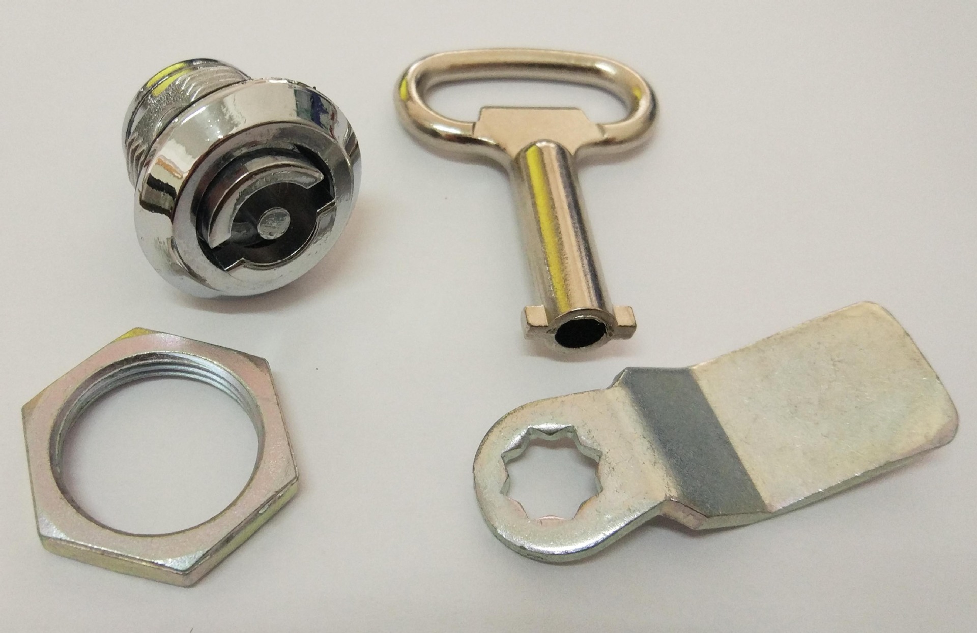 一字锁圆柱转舌锁电柜锁机箱锁三角锁配电箱门锁四方转舌锁异型