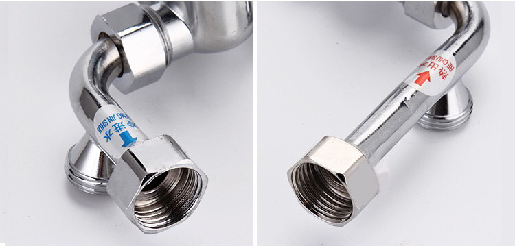 电热水器混水阀明装开关冷热混合u型出水龙头淋浴器通用配件