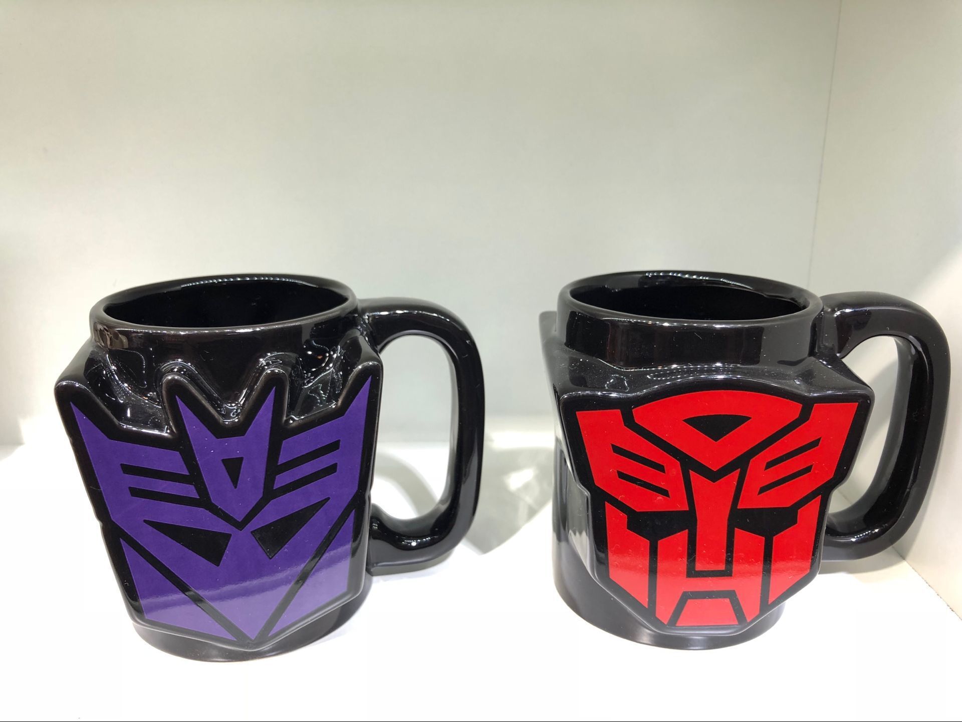 创意变形金刚陶瓷咖啡杯 擎天柱大黄蜂标志马克杯 3d立体陶瓷水杯