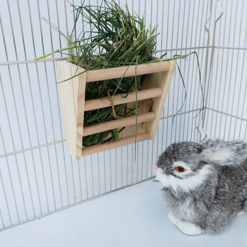 兔子木制草架食盆 兔子草架豚鼠草架龙猫草架可固定 小宠用品