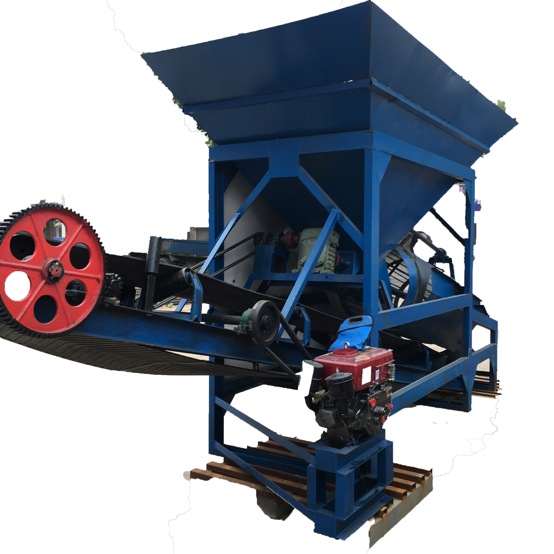 易于密闭收尘式滚筒筛沙机 20型双层筛网分级筛 工程骨料筛沙机