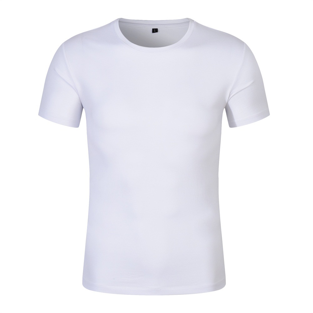 冰瓷棉大红色短袖广告衫t恤现货批发 冰瓷棉广告衫工作服定制t恤