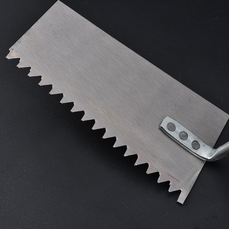 华光牌17公分木柄梯形带齿瓷砖铲 小泥抹 建筑工具