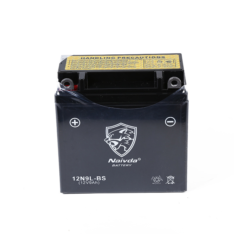 摩托车电动车专用12v9ah电池 12n9l-bs维护跨骑式电瓶三轮车电池