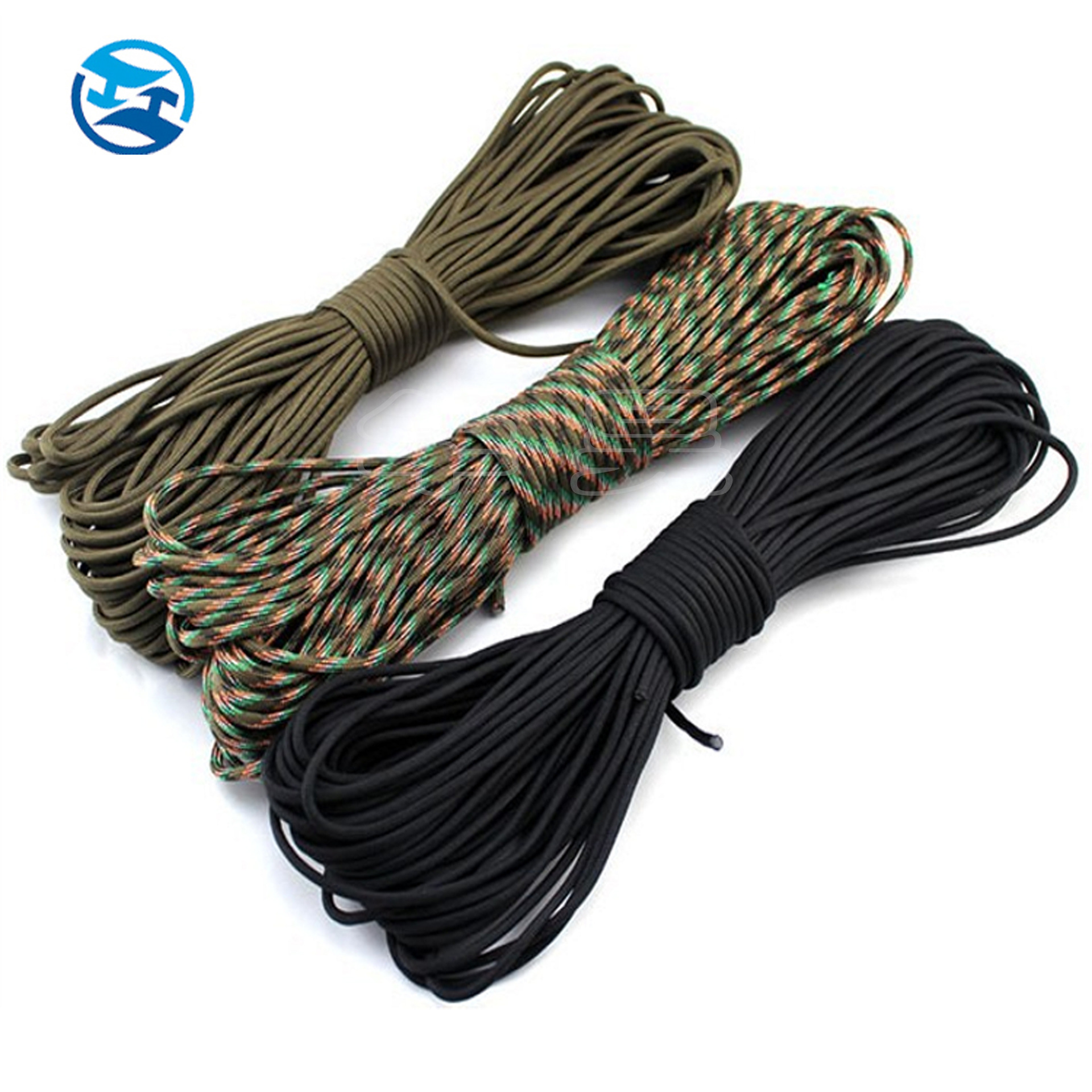 华昊黑色高强耐磨伞绳户外登山七芯伞绳野营求生专用伞绳伞绳diy