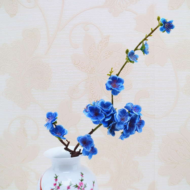 厂家批发 中式小单枝梅花 仿真花腊梅 婚庆居家装饰假花