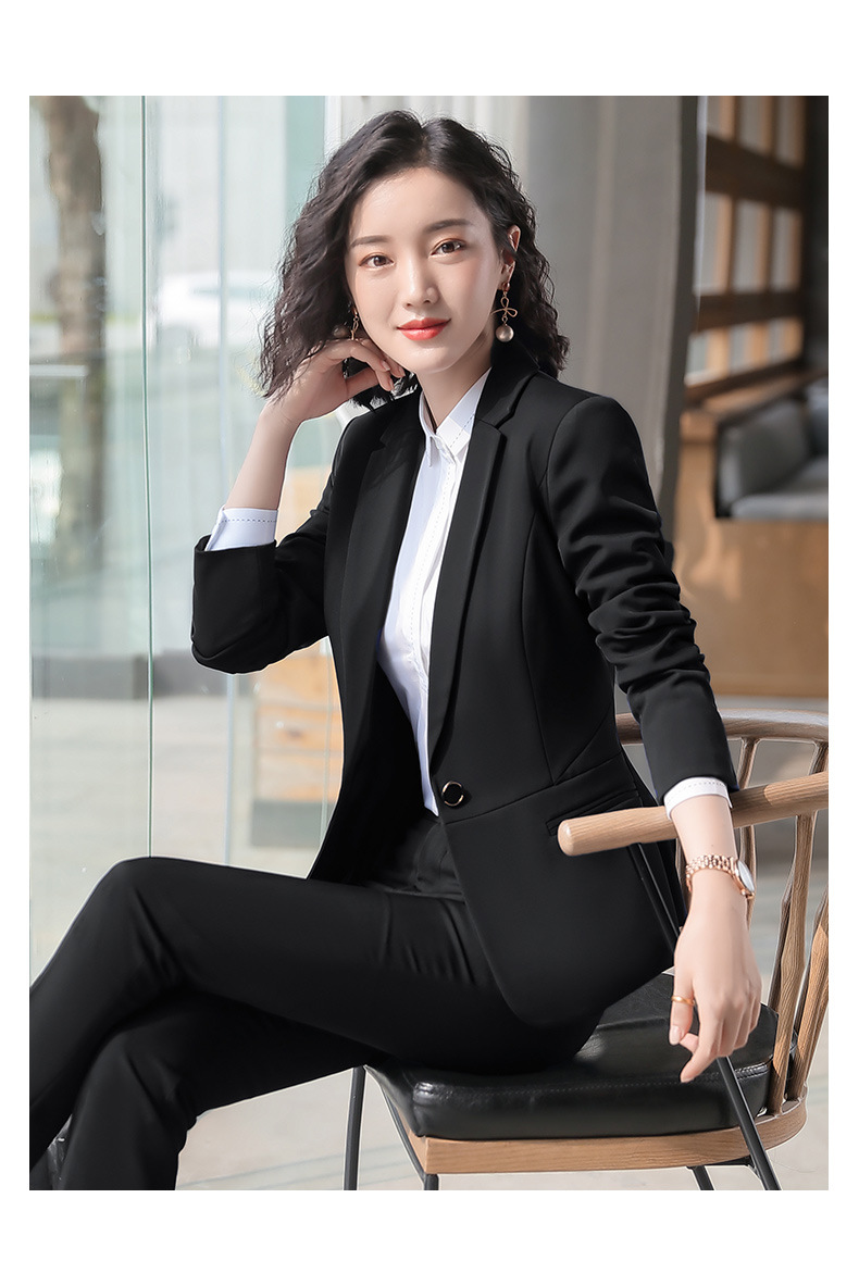 职业套装女西服正装2020春新款时尚气质商务西装工装女韩版工作服