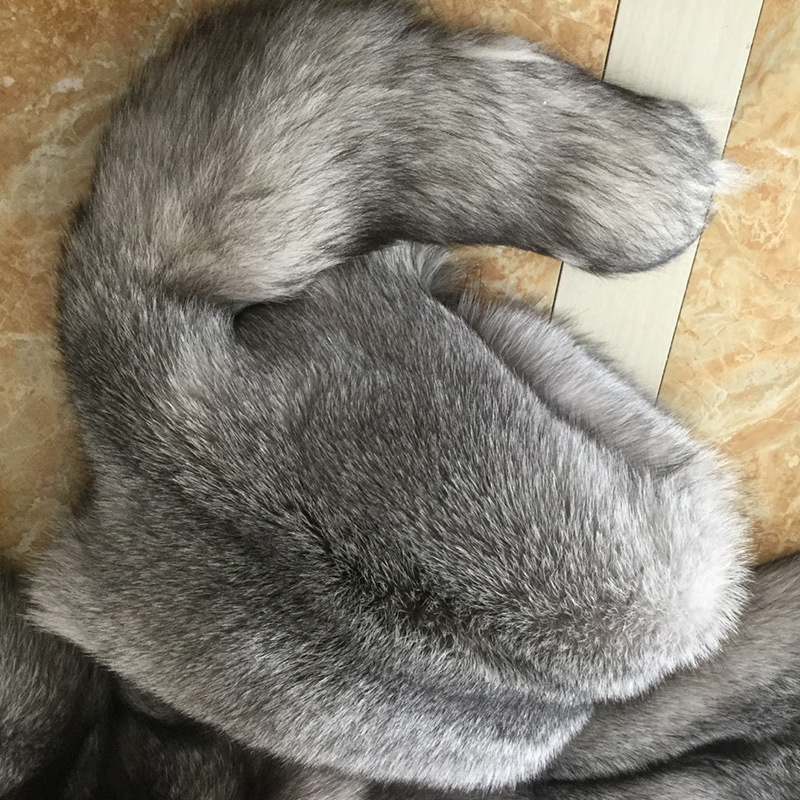 河北大营狐狸皮蓝狐进口银兰代加工染色定做现货批发处理服装原料