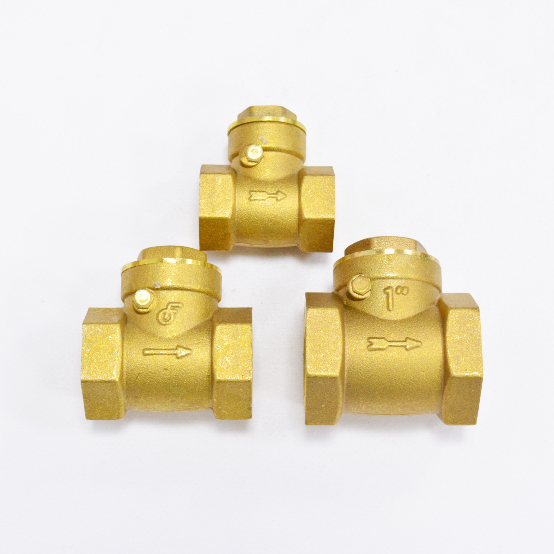 厂家直销轻型卧式止回阀黄铜内螺纹隔膜式单向阀挡板止逆阀