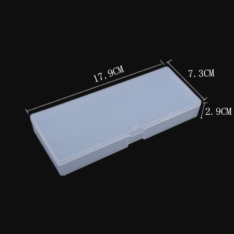 长方形透明工具盒 pp塑料盒子 元件包装盒零件盒子 磨砂文具盒