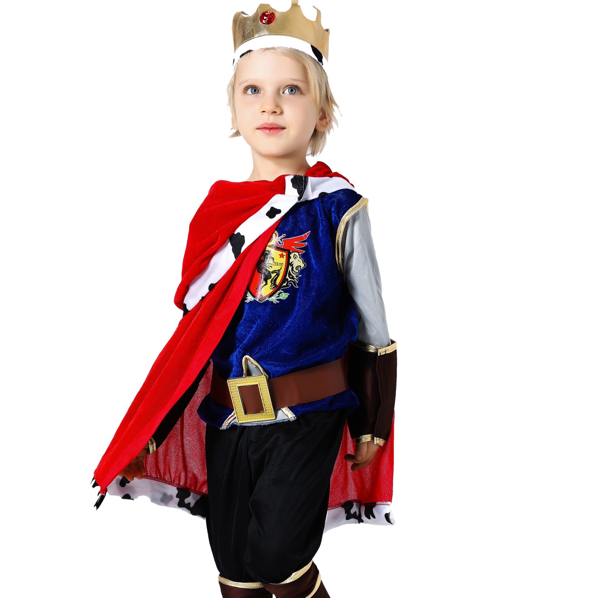 cosplay 万圣节儿童服饰 动漫角色扮演 小孩派对服装 帅气小国王