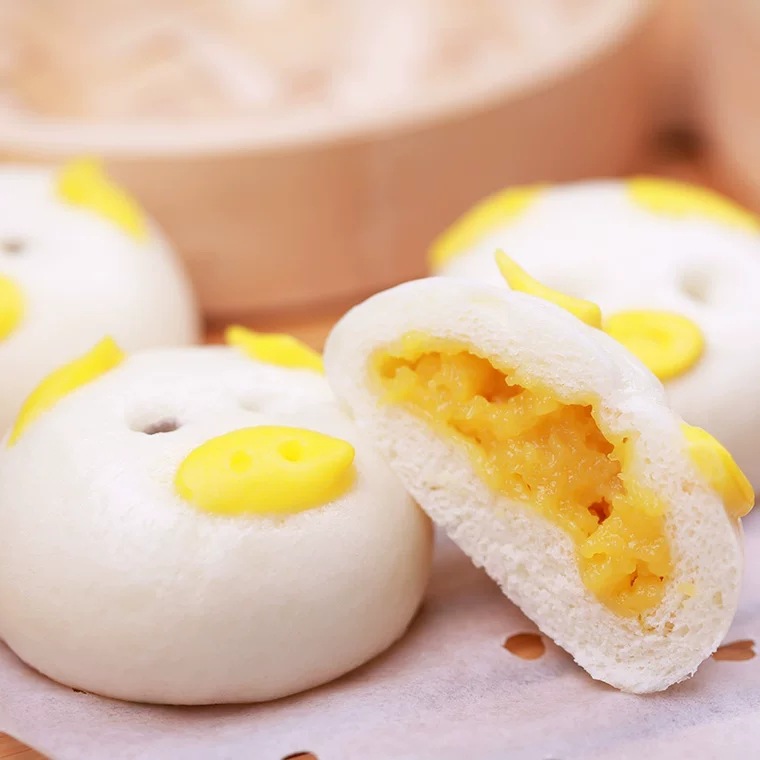 思念奶黄猪猪包 面点儿童包子 早餐面点 方便速食 300g/10个*16袋