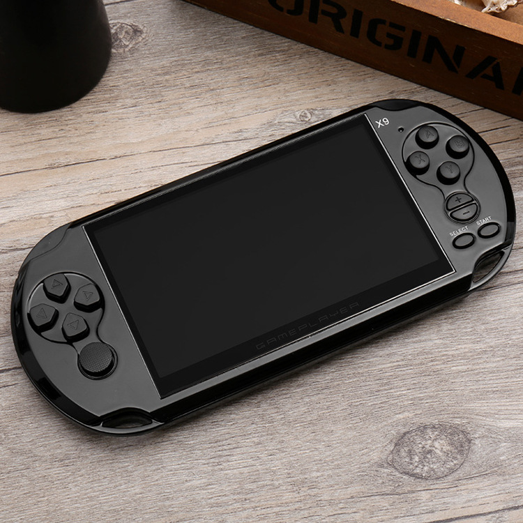 跨境货源psp5英寸大屏幕gba掌机x9掌上街机超级玛丽魂斗罗游戏机