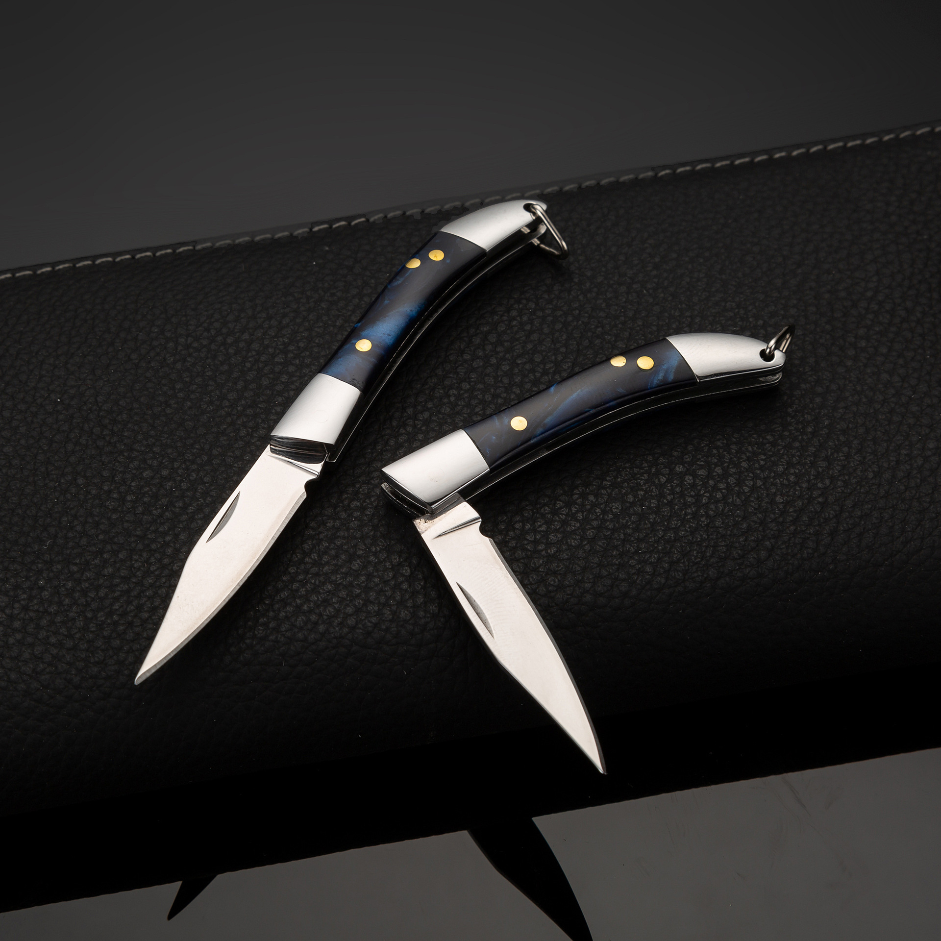 淳美小刀8170手工打造精美刀具折叠刀刀口锋利纯铜柄阳江水果刀