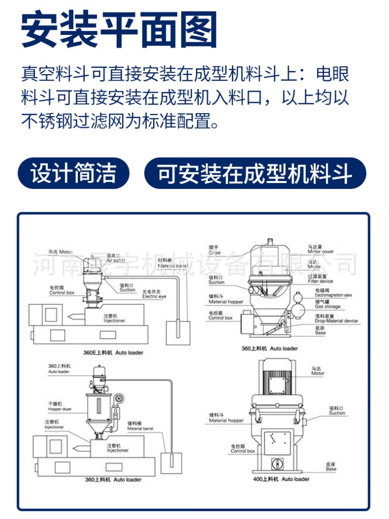 大型真空上料机真空不锈钢无尘吸料机 粉体粉沫专用负压式输送机