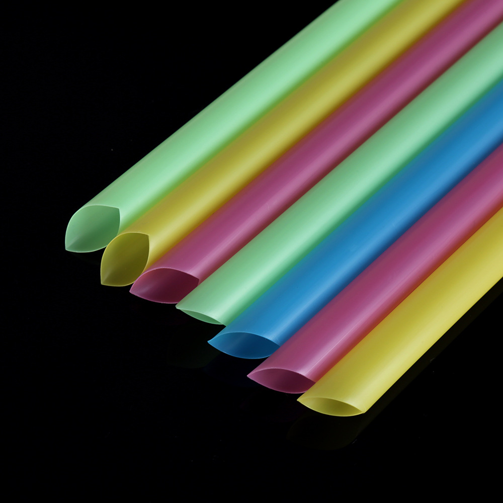 一次性珍珠奶茶吸管彩色粗吸管塑料大吸管超大口径100支独立包装