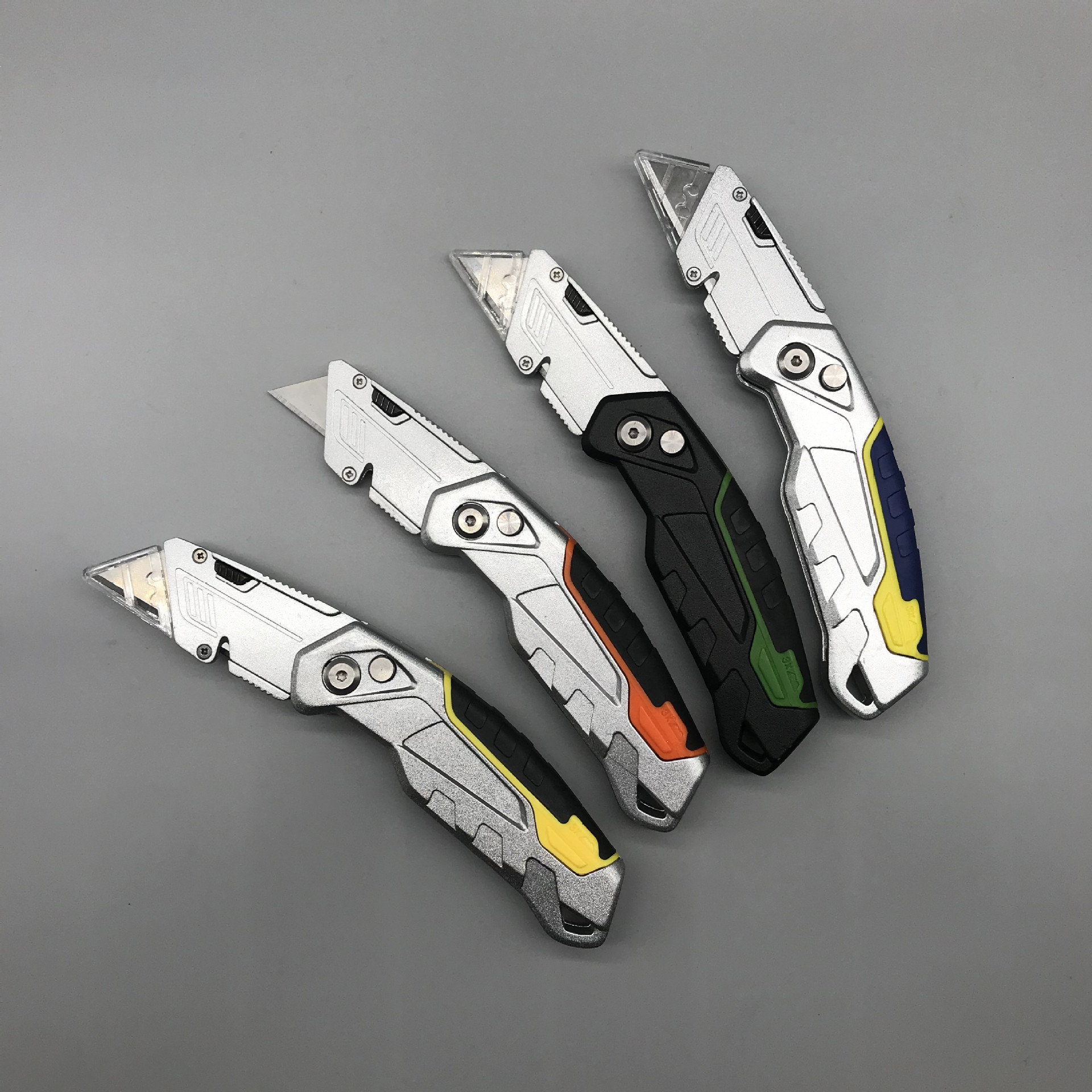 户外重型金属工业折叠刀 锌合金多功能美工刀 裁纸刀 割箱刀sk5