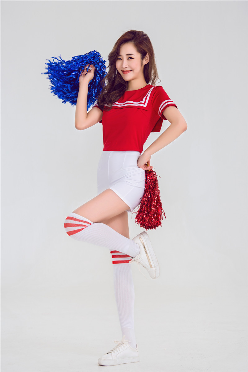 red velvet女团同款爵士舞打歌服啦啦队套装啦啦操舞蹈演出服装女