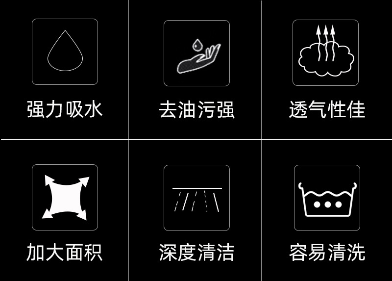 升级版竹纤维厨房清洁巾 免洗洁精洗碗布 强吸水不易掉毛抹布现货