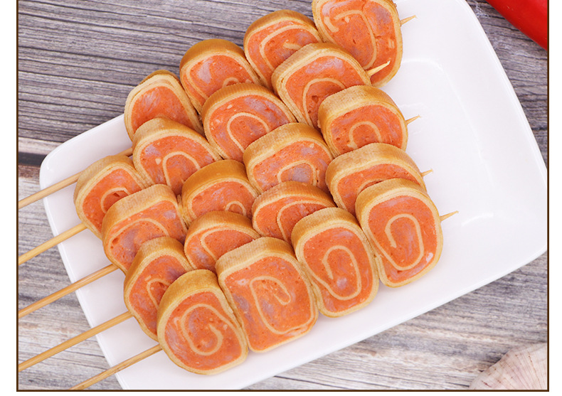 鸡肉卷风火轮串烧烤油炸串15串一包涮锅关东煮冷冻商用串串食材