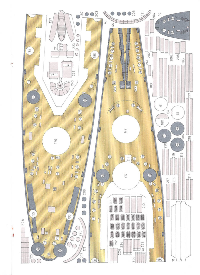 纸船模diy 1:400 美国北卡罗来纳级战列舰 纸模型 战列舰模型