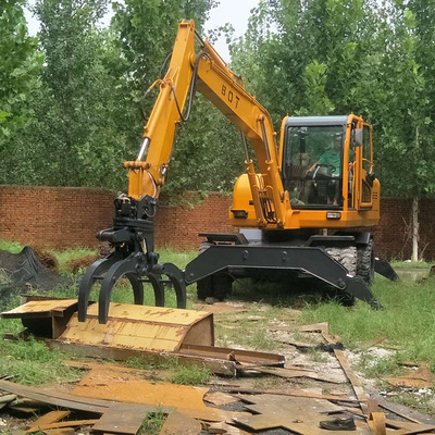 广西抓木器挖机旋转液压夹木器勾机爪子甘蔗夹厂家供应直销