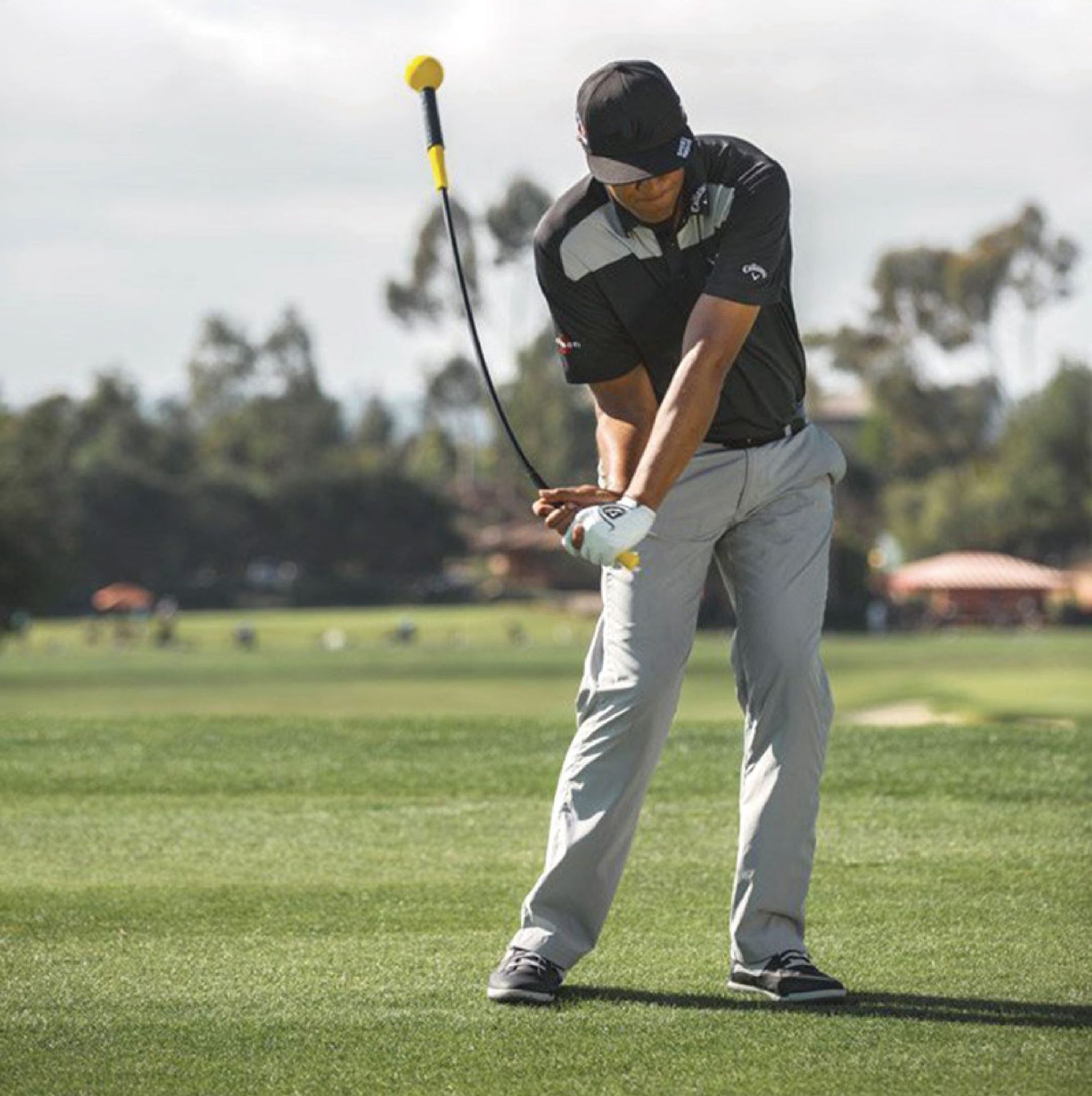 高尔夫模拟一号木挥杆练习棒 圆头软杆身挥杆训练器 练习配件