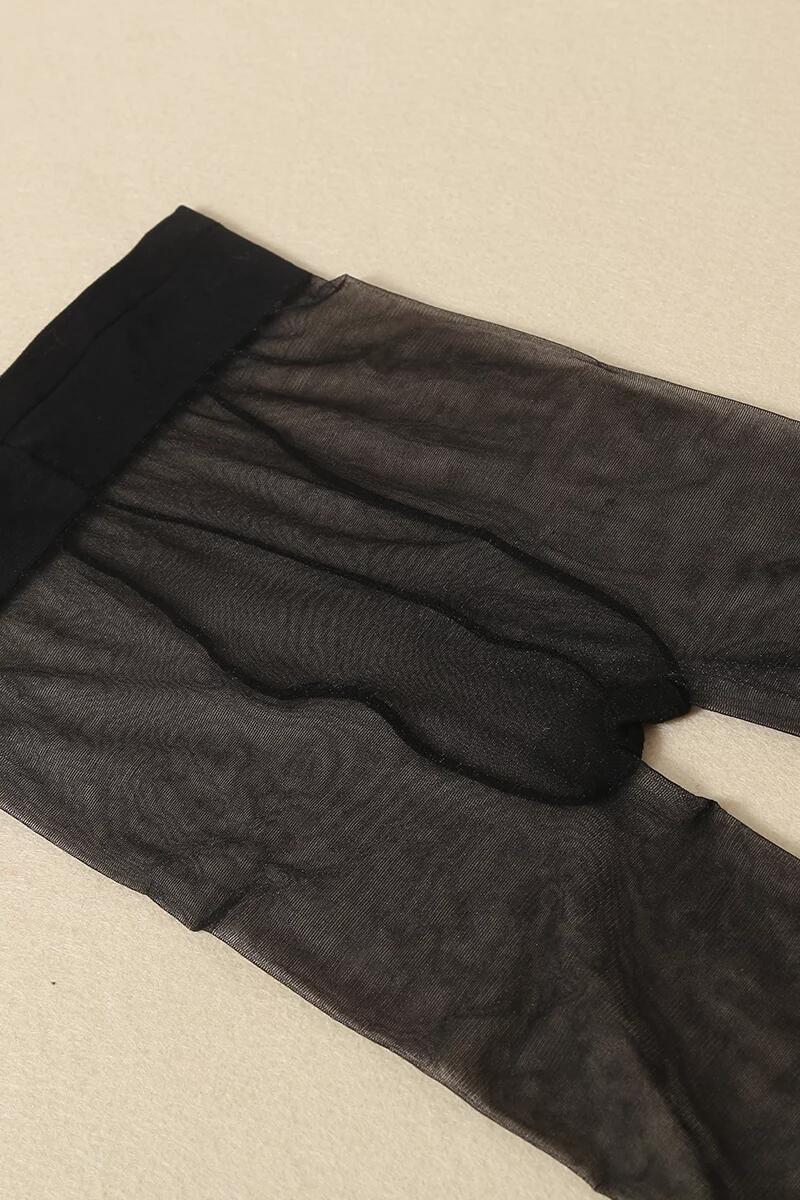 加档珠光连裤袜 日韩珠光丝袜女5d夏季薄款微闪 亮丝袜美腿袜