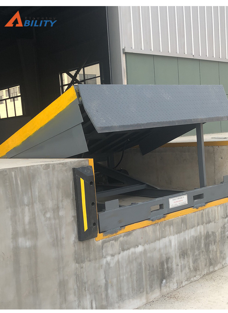 苏州定制电动液压卸货平台集装箱叉车过桥升降斜坡固定式登车桥