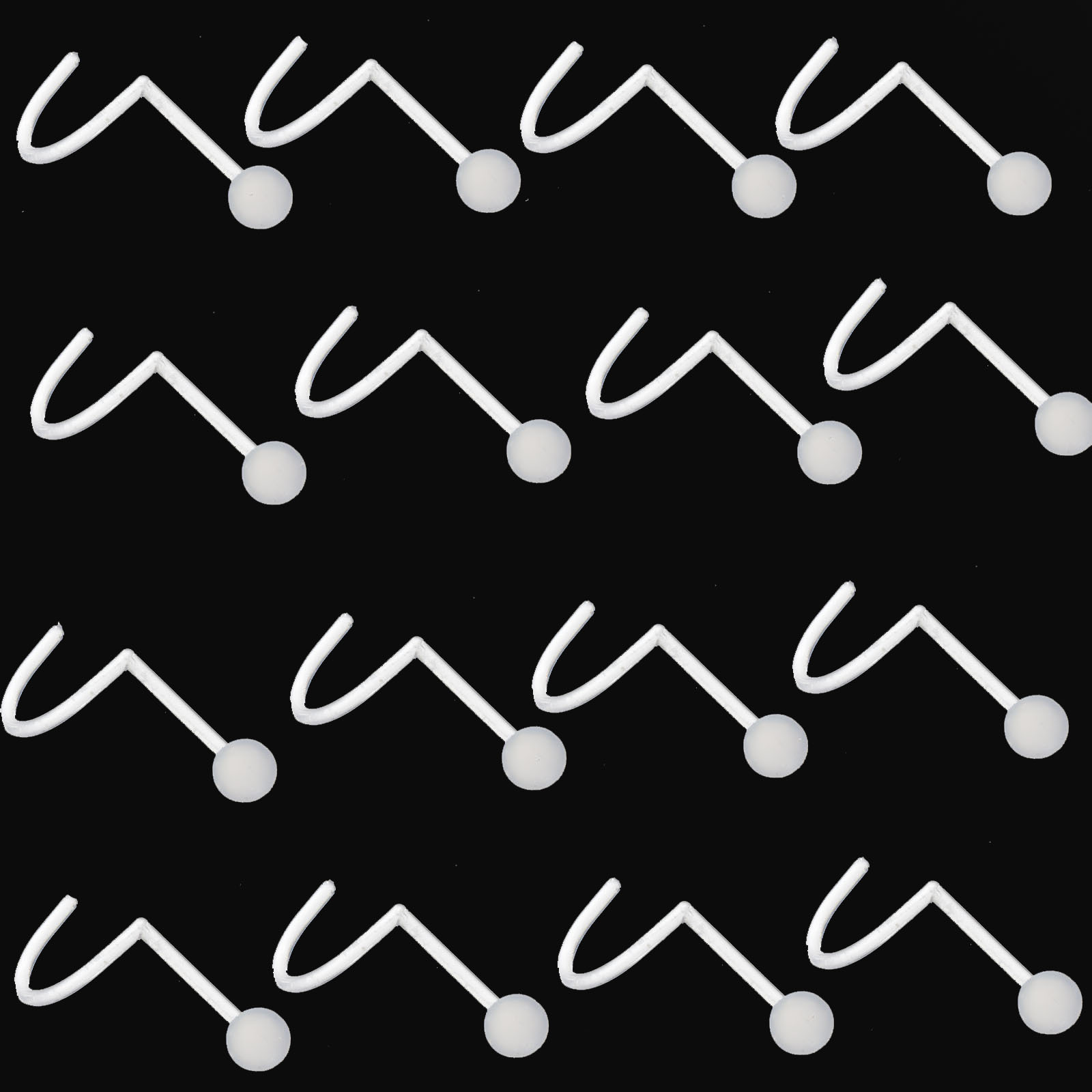 亚克力透明隐形5字球形鼻钉穿刺饰品小耳钉亚马逊人体穿刺养耳洞