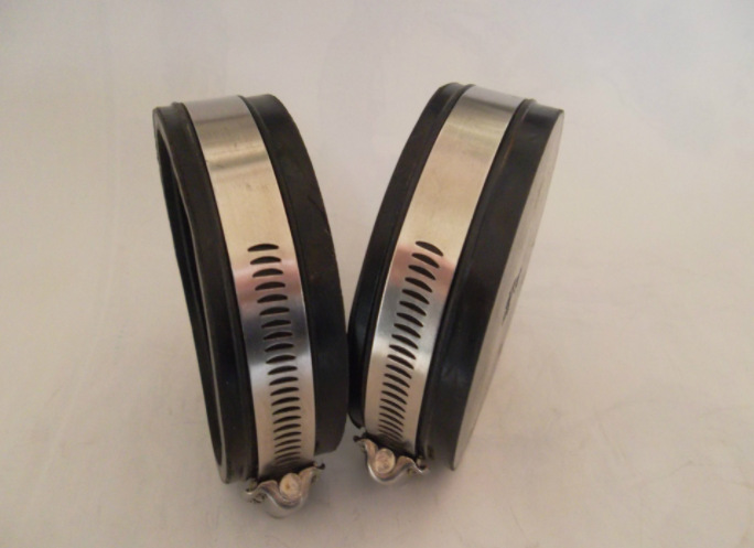 厂家直销黑色橡胶同径喉箍 优质橡胶管帽 不锈钢外变径式橡胶卡箍