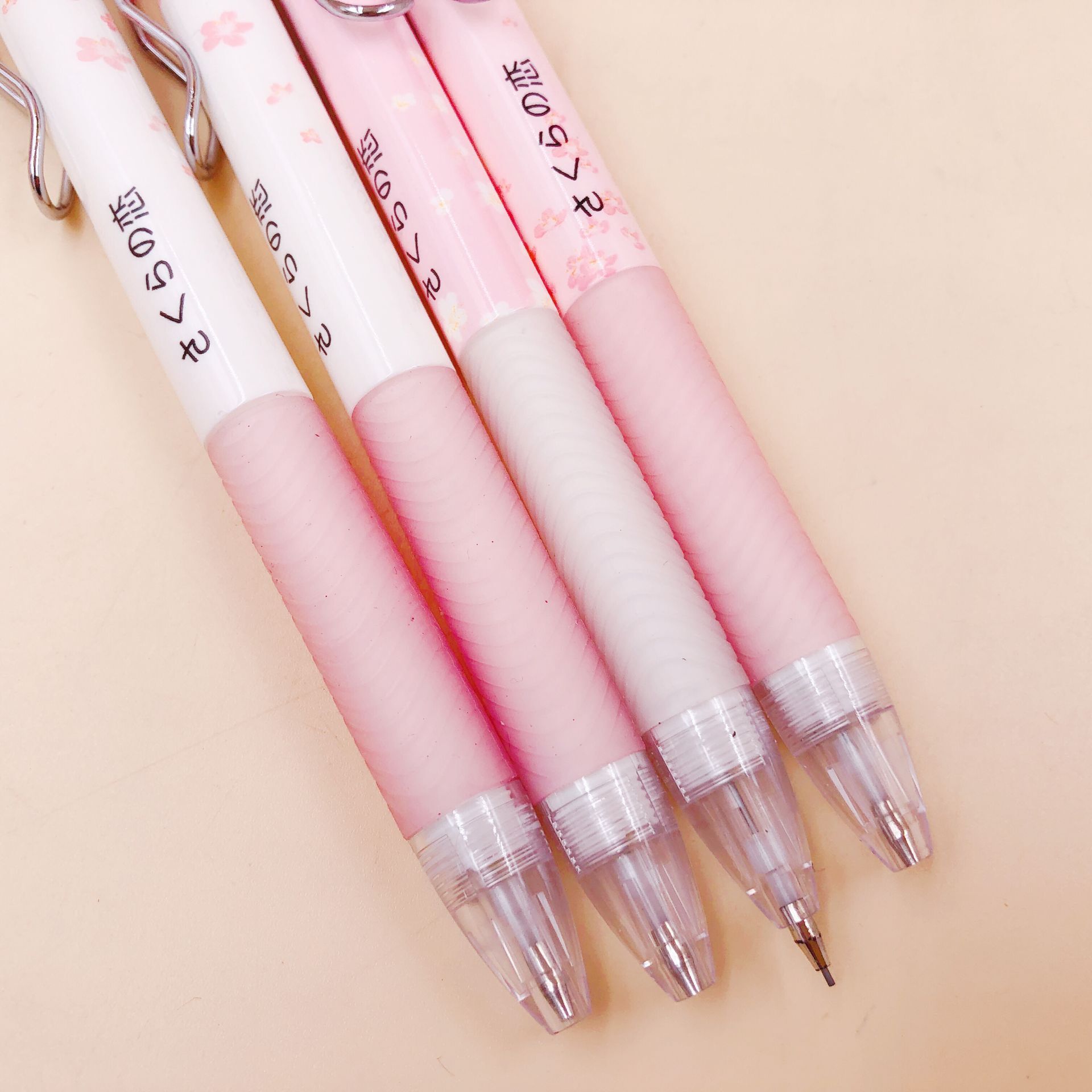 樱花卡通文具 韩版创意樱花系列0.5mm自动铅笔 48支一盒
