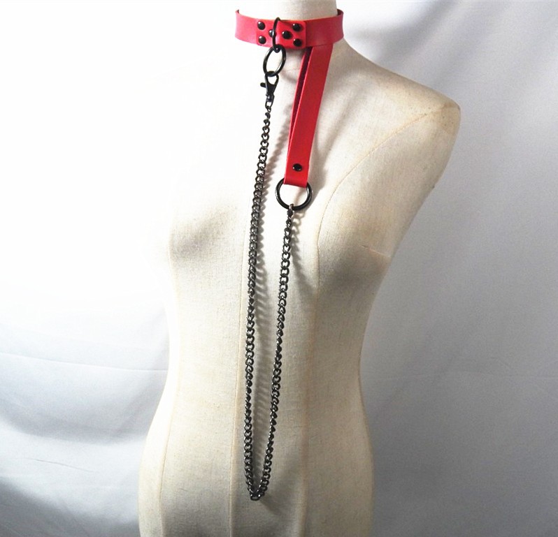 2020牵引链奴隶狗链项圈男女狗奴皮带情侣夜店项链劲链潮流饰品