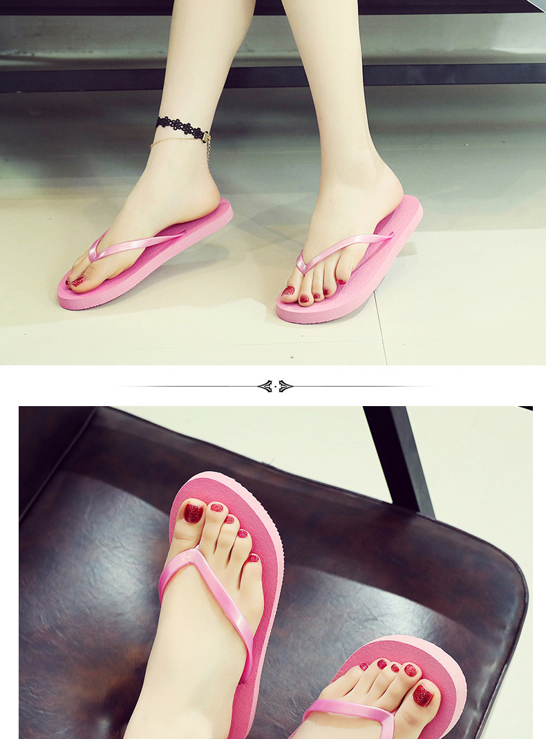 人字拖女夏韩版学生时尚百搭外穿平底可爱休闲夹脚凉拖鞋沙滩鞋女