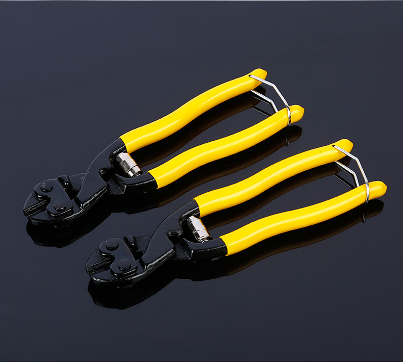 厂家批发英斯特重型省力迷你小钢炮断线钳8寸铁丝沾塑柄断线钳