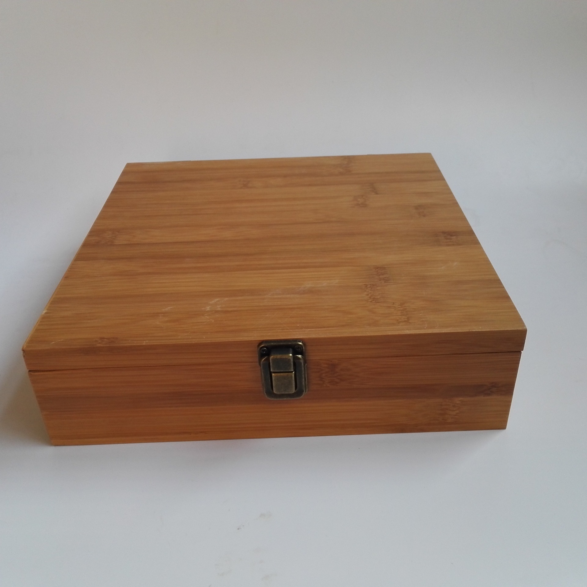 仿古竹制木盒创意印字翻盖收纳盒茶叶礼盒木质酒盒中式红酒包装盒