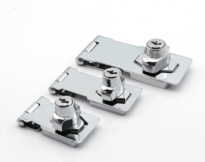 锁牌柜门锁扣搭扣家具抽屉防盗挂锁cabinet door lock房门锁批发