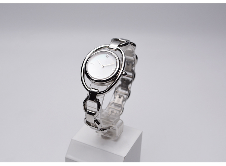 新品商务型女士手表 石英圆形手表防水 进口原装石英机芯手表现货