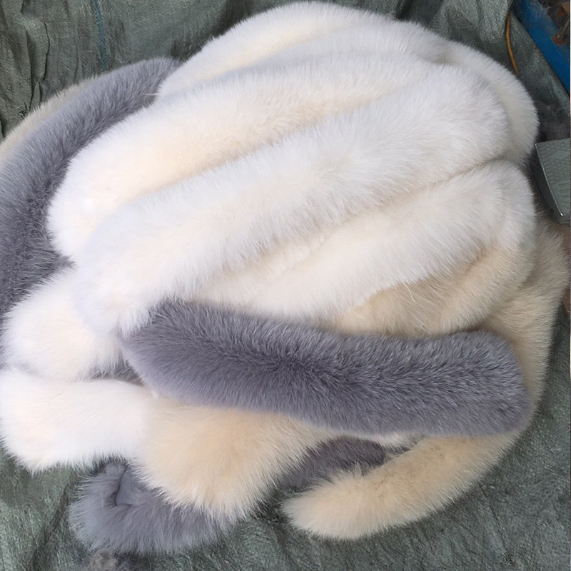 貉子毛领子平湖羽绒服毛领星星款派克服大毛领真毛大帽领-阿里巴巴