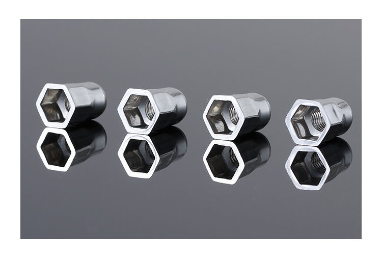 m6小头内外六角304不锈钢拉铆螺母小沉头六角铆螺母六角拉帽