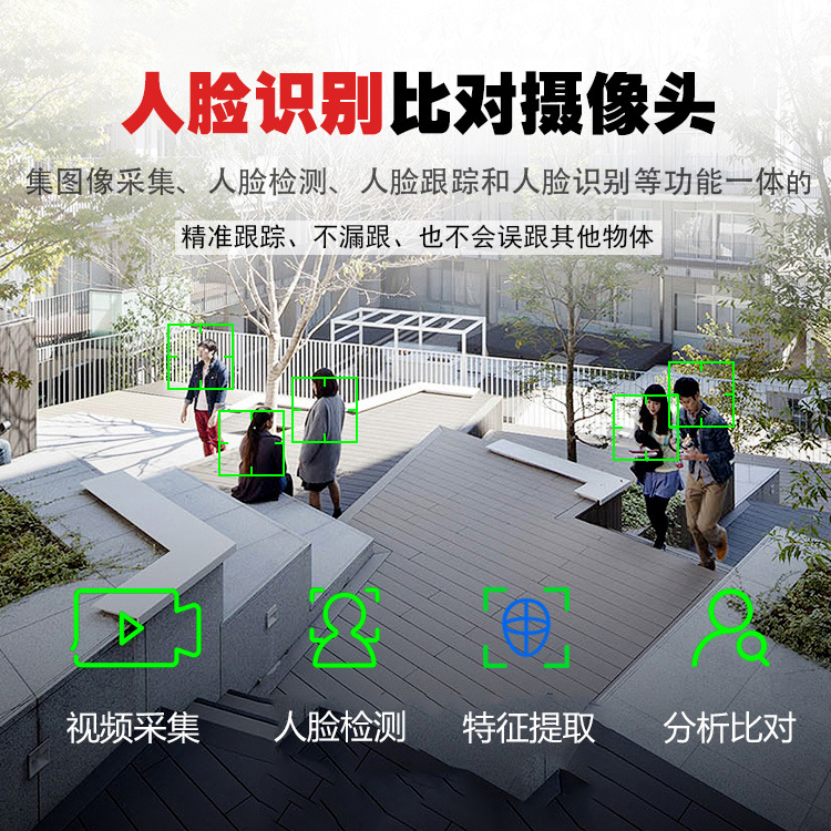 人脸识别摄像头活体比对一体机动态脱机人像ai智能分析cv500