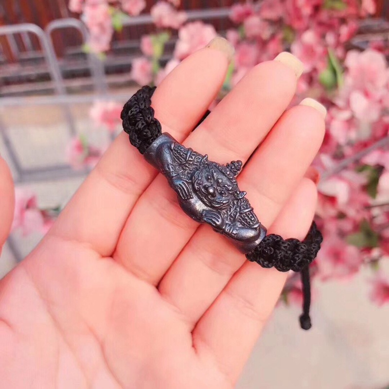 泰国佛牌真品 拉胡庙拉胡手绳 手链 化太岁 去小人霉运 招财