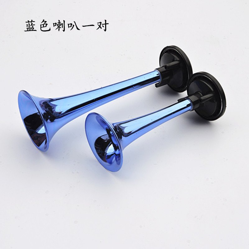 适用于 摩托车气喇叭配件12v摩托车电动车气喇叭汽笛喇叭筒 银