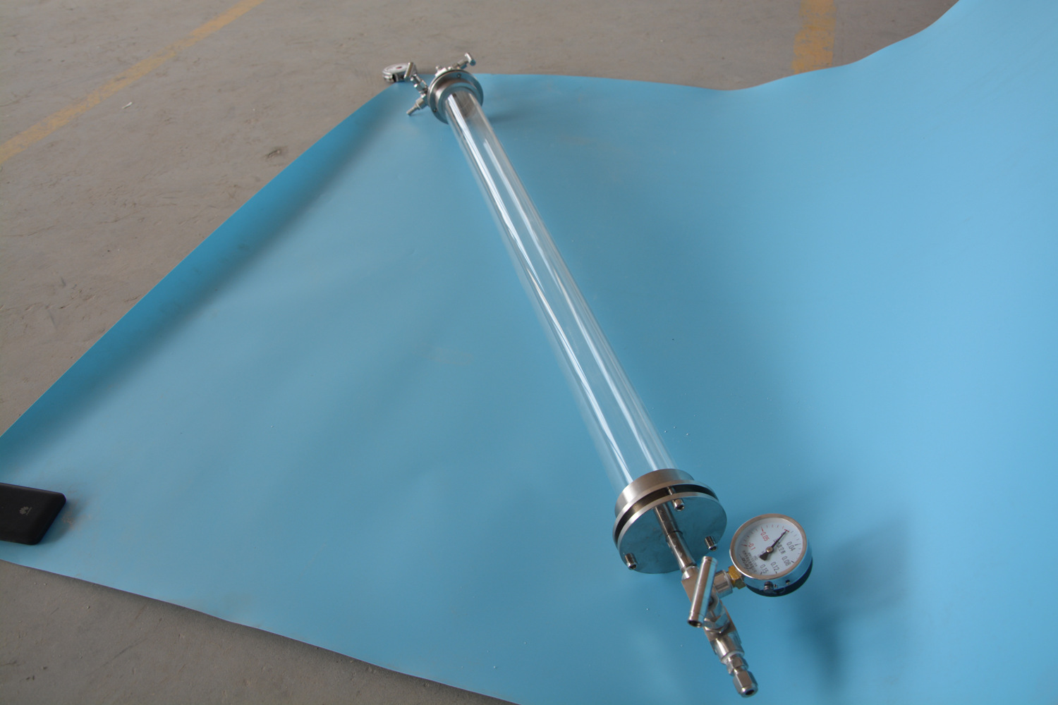 石英玻璃管含法兰管式炉气相沉积管材定制