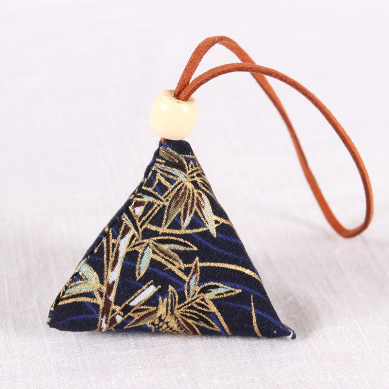 三角艾草小香袋香囊 自制手工缝制香包diy材料包粽形香包亲子diy